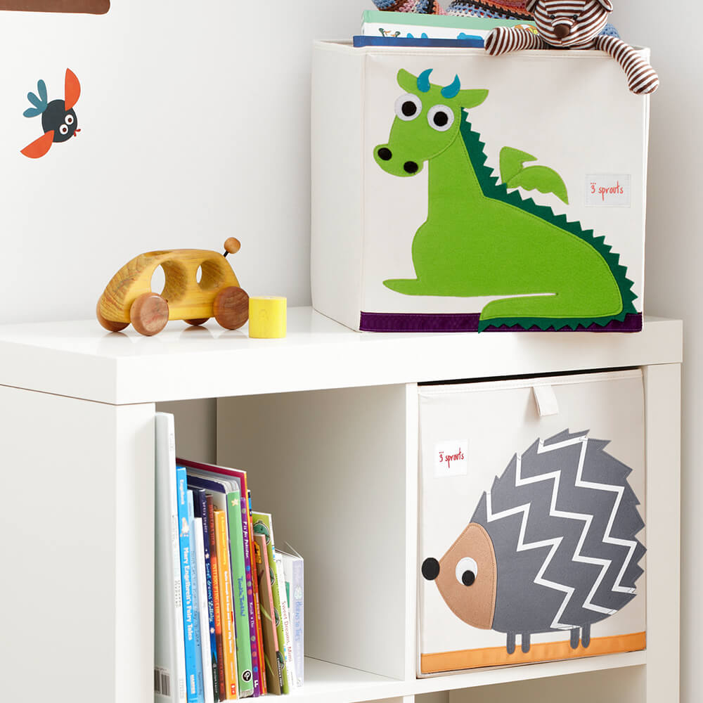 Chambre enfant avec un bac de rangement de la marque 3 Sprouts Dragon