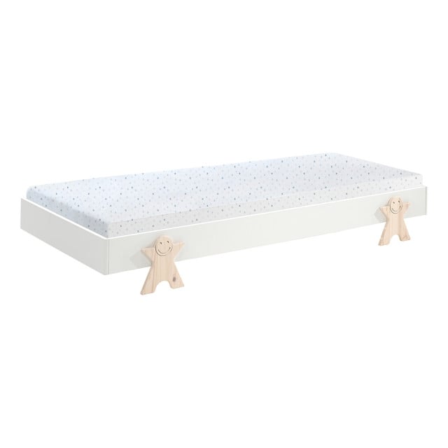Lit enfant empilable Smiley blanc
