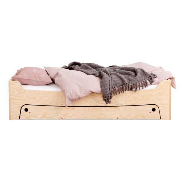 Lit enfant 2 à 5 ans 70x140 Tibo naturel - SmartWood - Jurassien