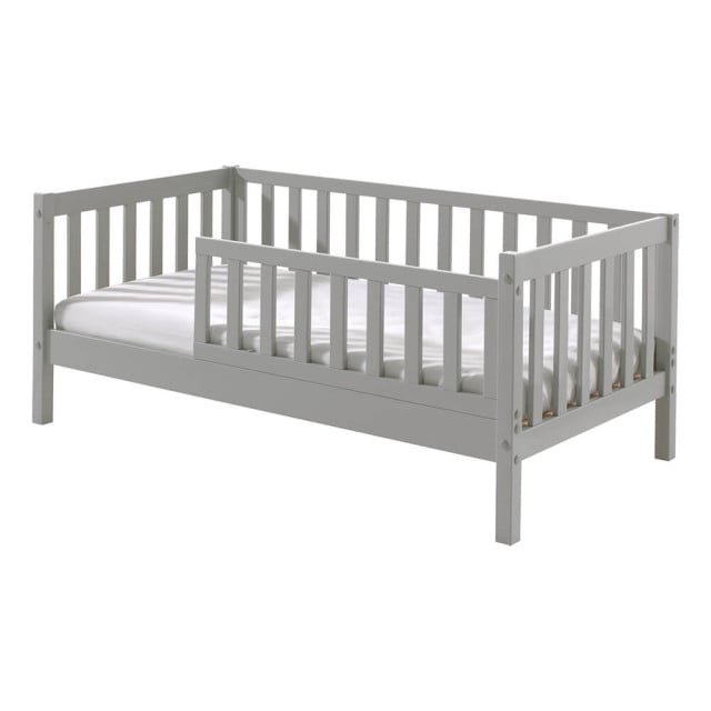Petit Lit Junior Avec Barrière 70x140 Gris - PBBE7015 - Vipack