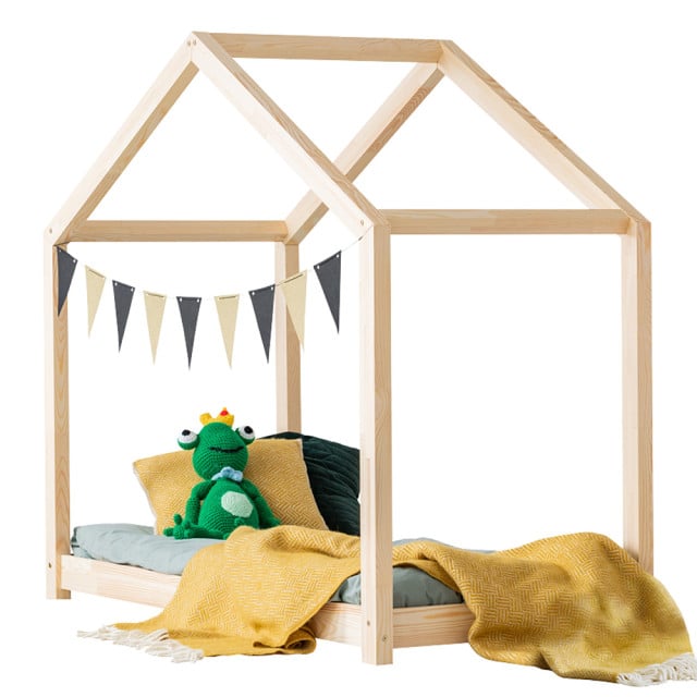 Lit maison cabane en bois Halma