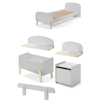 Pack N°9 chambre enfant Kimy gris