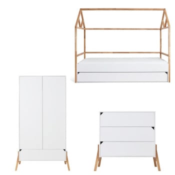 Chambre enfant Scandinave avec lit cabane Strom