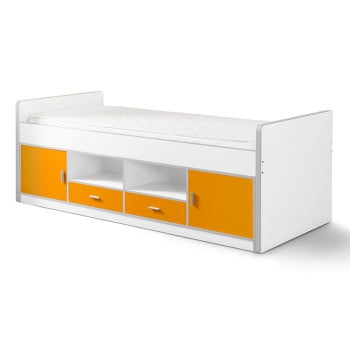 Lit banquette combiné Ugo orange