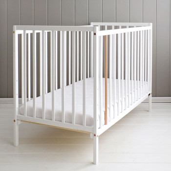 Lit bébé Stardust blanc 60x120