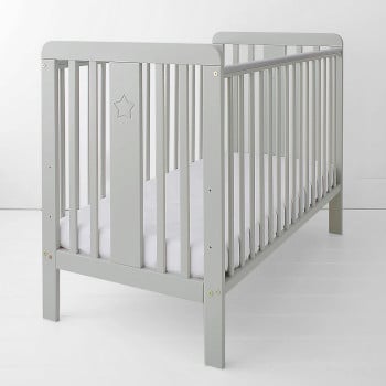 Lit bébé Star gris 60x120