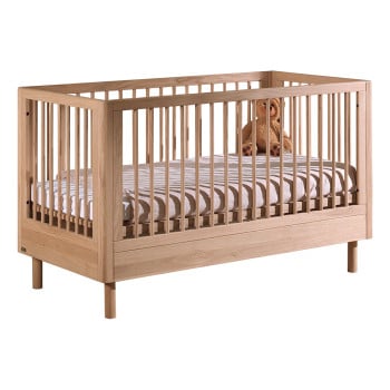 Lit bébé bois de chêne Forrest 70x140 cm