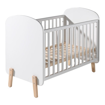 Lit bébé blanc 60x120 Kimy