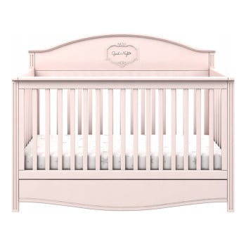 Lit bébé style anglais / américain évolutif rose
