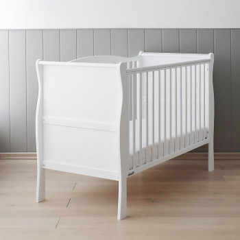 Lit bébé Noble blanc 60x120