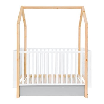 Lit bébé cabane évolutif Noé