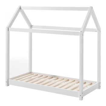 Lit cabane enfant Vipa blanc 70x140 