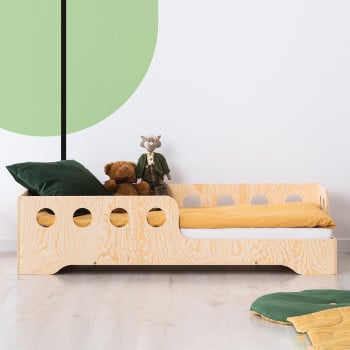 Lit enfant au sol avec barrière Kiwi kid