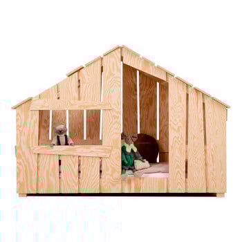 Lit enfant cabane en bois original Fred Kid en forme de maisonette