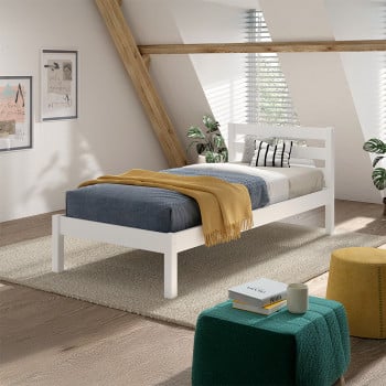 Lit enfant simple blanc Pino
