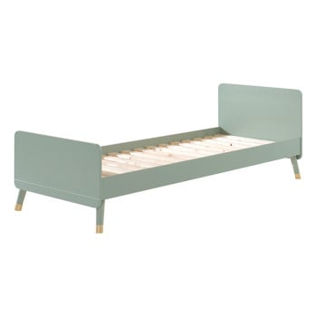 Lit enfant vert olive Rétro Kids 90x200