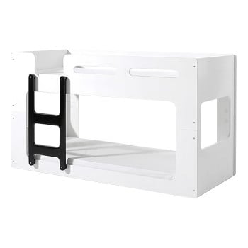 Lit superposés bas design blanc Loca