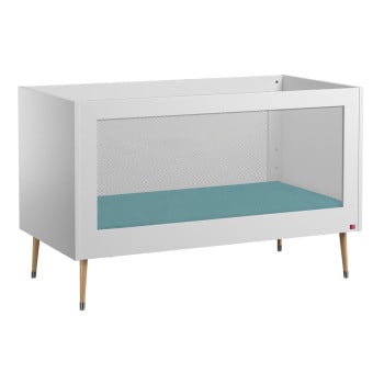 Lit bébé évolutif sans barreau Bosque Vox 70x140 blanc