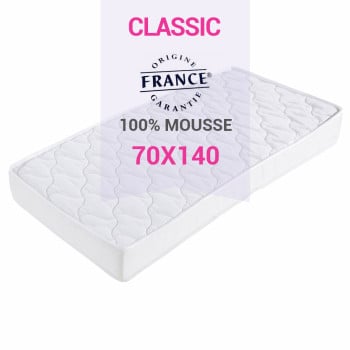 Matelas Bébé Pas Cher 70x140 - Ebac - Fabrication Française