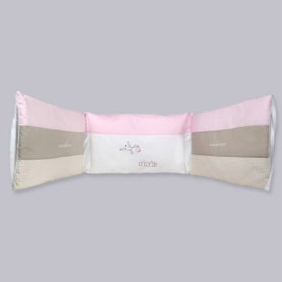 Parure de lit rose Cigogne