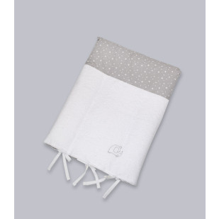 Matelas à langer bébé Éléphant, tissu agréable avec attaches pour un change pratique et doux - Pony Design