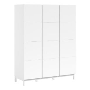 Grande armoire penderie Eva 3 portes blanche de Vipack
