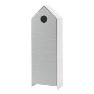 Armoire cabane de plage grise Deauville pour enfant