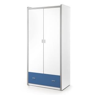 Armoire enfant bleue 2 portes