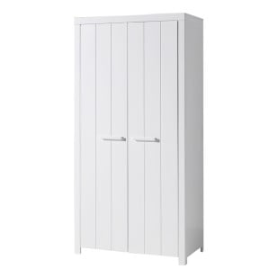 Armoire penderie enfant 2 portes blanche Blos