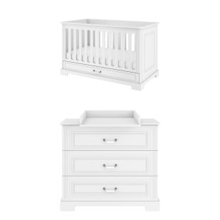 Chambre bébé avec lit évolutif 70x140