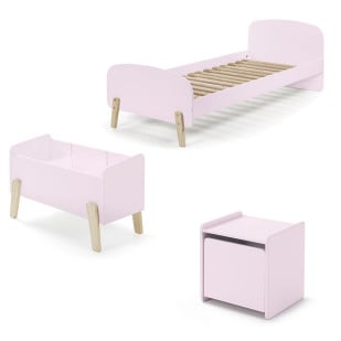 Chambre enfant fille Kimy rose pack N°2