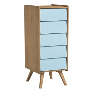 Chiffonnier Vox Vintage bois et bleu