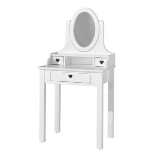 Coiffeuse meuble enfant Coeur