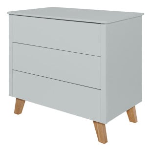 Commode 3 tiroirs grise Zaza pour chambre enfant