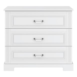 Commode 3 tiroirs Lys blanche