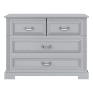 Commode enfant grise 4 tiroirs Lys