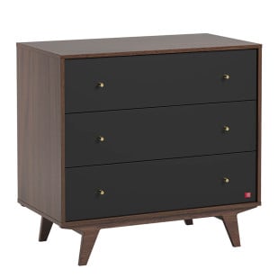 Commode Vox MID noir & bois noyer pour chambre enfant | 4021932