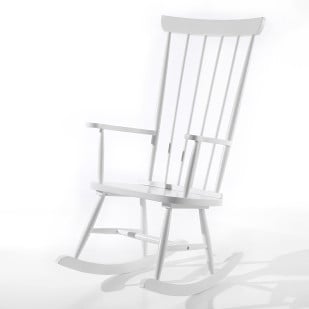 Rocking-chair blanc Vipa