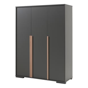 Grande armoire grise 3 portes Delio à Petit Prix • Jurassien