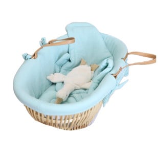 Habillage panier et couffin Moïse ou osier Mint