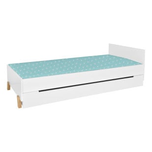 Lit 1 personne enfant blanc Zara