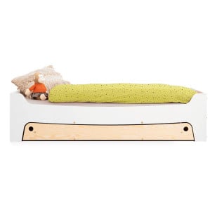 Lit enfant 90x180 avec tiroir blanc Tibo blanc - SmartWood - Jurassien