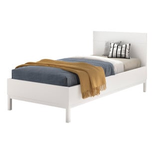 Lit enfant 90x200 Eva blanc de Vipack, un couchage confortable et moderne pour accompagner la croissance dans une chambre au style épuré