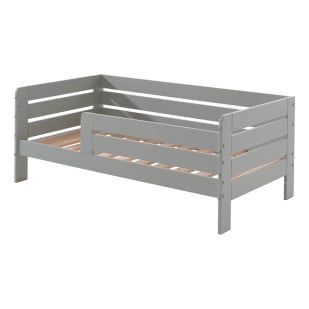 Lit Avec Barrière 70x140 Gris Junior - PBBE7115 - Vipack