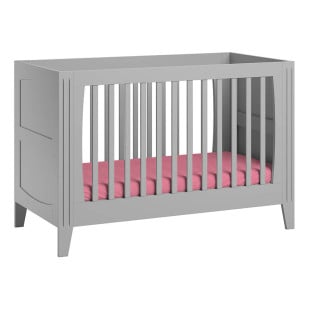 Lit bébé évolutif Milenne Vox gris 70x140 - 4021396