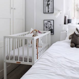 Lit Berceau Blanc 90x40 Pour Bébé Stardust - Meuble Woodies