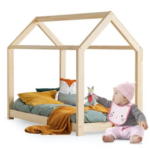 Lit Enfant En Bois Avec Barrière Samos - Marque Adeko