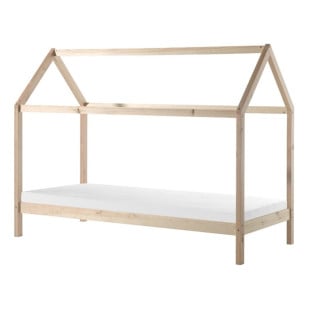 Lit cabane enfant en bois Dally LP naturel