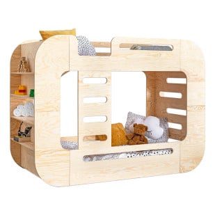 Lit superposé en bois Mundo du fabricant Adeko