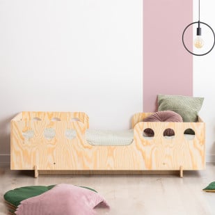 Lit enfant avec barrière sécurisé Koby